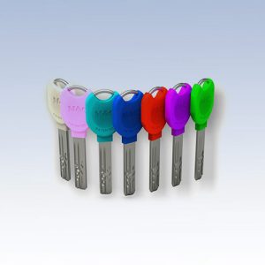 M&C color sleutels leverbaar in 6 kleuren
